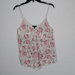 American Eagle Outfitters V Neck Flower Tank